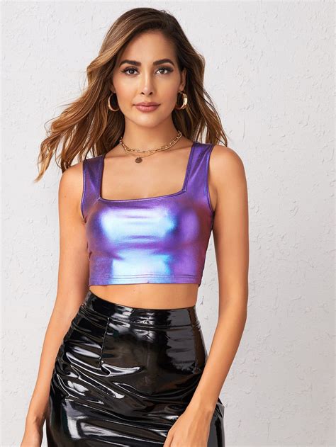 metallic fabric tank tops|metallic tops for evening wear.